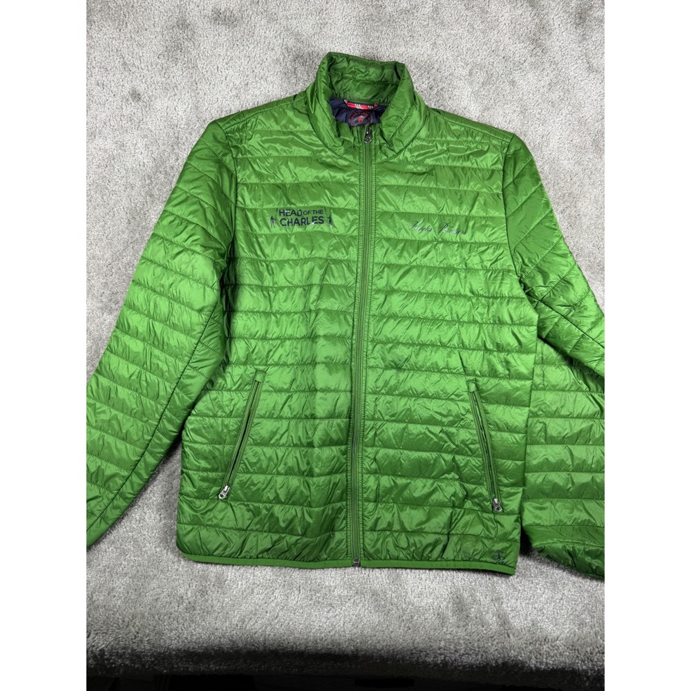 Brooks Brothers Red Fleece Head of the Charles Regatta Puffer Jacket Green L